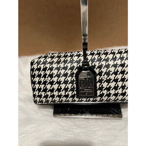 Lauren by Ralph Lauren Cosmetic Case Black and White with Silver Tone Hardware